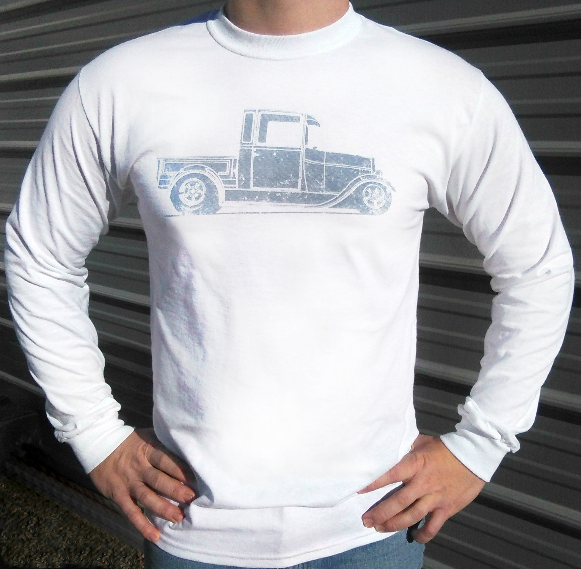Download New Port Engineering | White Long Sleeve T-shirt Vintage ...